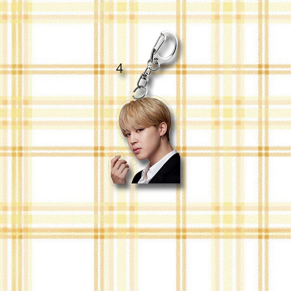 BTS Klíčenka s akrylovým přívěskem s fotografií v obleku, Bangtan Boys Klíčenka s fotografií ve formálním oblečení, Kpop Idol Přívěsek na tašku pro fanoušky ARMY