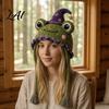 Cute Animal Hat Pattern Crochet Kit Fantasy Hood DIY Step by Guide Unicorn Fox Frog Earflap Crafting Kit for Adults Teens Beginner Friendly Yarn Arts