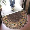Tapete de Porta Meia-Lua Antiderrapante Lavável Tapete de Boas-Vindas Tapete de Porta Meia-Lua Retrô Boêmio para Entrada de Casa Porta da Frente Interior Exterior Corredor Pátio