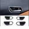 Carbon Fiber pattern Inner Door Handle Bowl Cover Trim For Nissan Kicks 2018-24