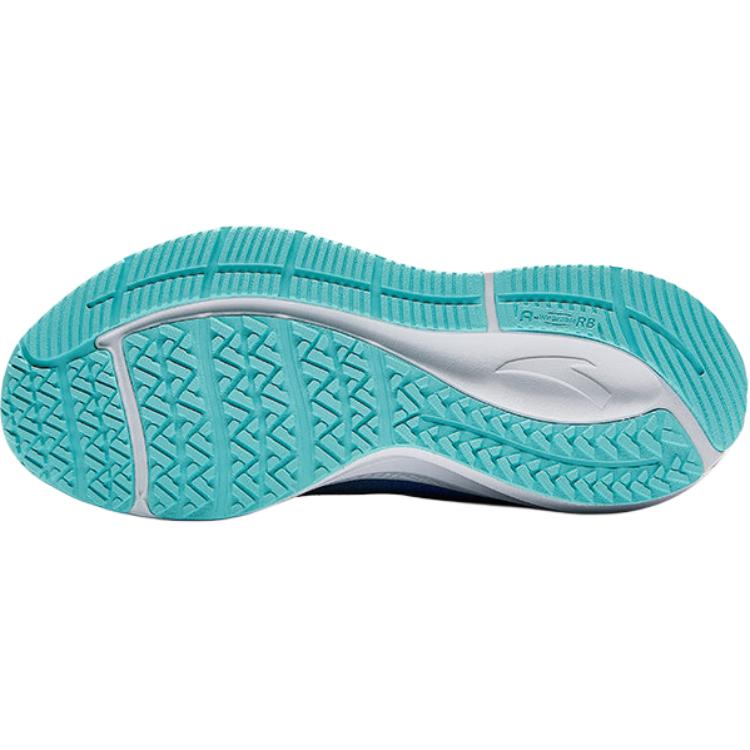 Anta Kids Fabric Comfortable Versatile Anti-Kick Shock Absorption Low-Top Running Shoes Kids Sneaker Black Blue 312445509N-3