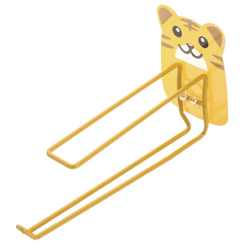 Cartoon Hanger Storage Rack Hook For Clip Free Punching Wall-Mounted Racks Multifunctional Balcony Organizer Storage Rack