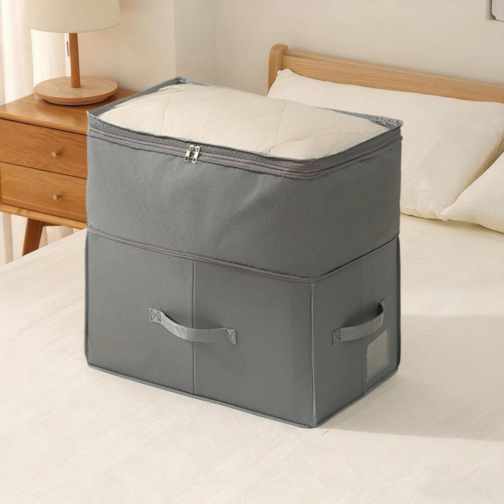 Under Bed Storage Bins Large Capacity Foldable Dustproof Box Under Bed Storage For Quilts Blankets Seasonal Clothing Bedding