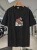 Short-Sleeve Cartoon Print Breathable T-shirt