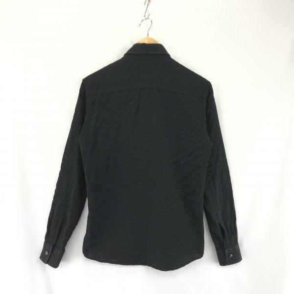 Made In Japan TORNADO MART Lace Decoration Long Sleeve Shirt M Men Black Cotton 100%(USED)