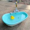 Spraying Water Kids Bathing Toys Pretend Toy Mini Bathroom Tub Creative Electric Bathtub  DIY Toy