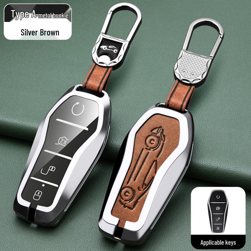 BYD Han, Tang DM, Qin PLUS, Song Pro/Max, Yuan Car Metal Key Case (2021 Model)
