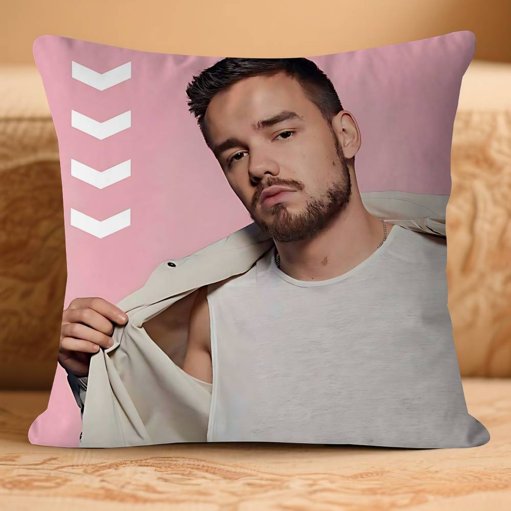 Singer L-LiamS P-Payne Personalized Picture Text Home Decorative Pillows Household Gifts 45x45cm