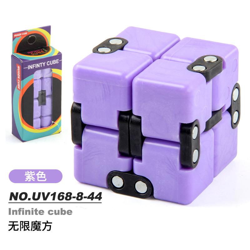 New Strange Decompression Toy Uv Printing Infinite Rubik'S Cube, Decompression Folding Variety Rubik'S Cube Fingertip Rubik'S Cube