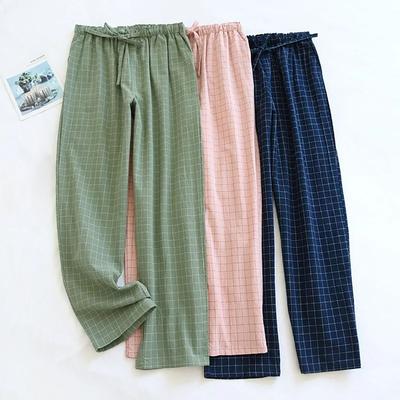 Plaid Home Wear Soft Pajama Pants Hot Sleeping Pants  Woman