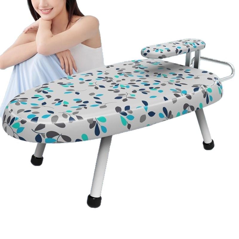 Compact Folding Ironing Board with Mini Iron Pad and Clothes Rack