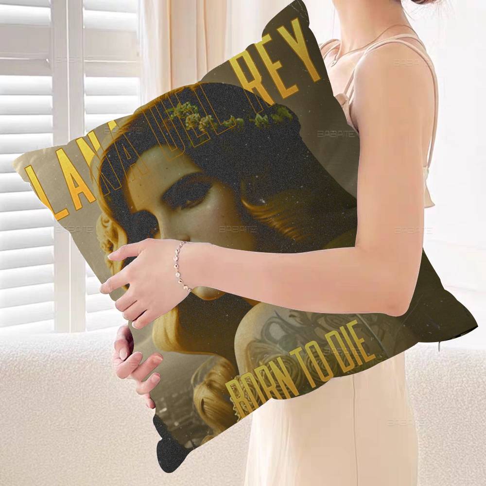 Singer Lana Del Rey Music Album Cushion Cover Inches Farmhouse Decor Home Throw Pillow Covers for Couch Decorations