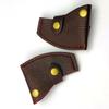 PU Leather Axes Cover with Button Clip, Hatchets Sleeve Leather Axes Head Cover Waist Mounted Hatchets Cover Axes Sheath