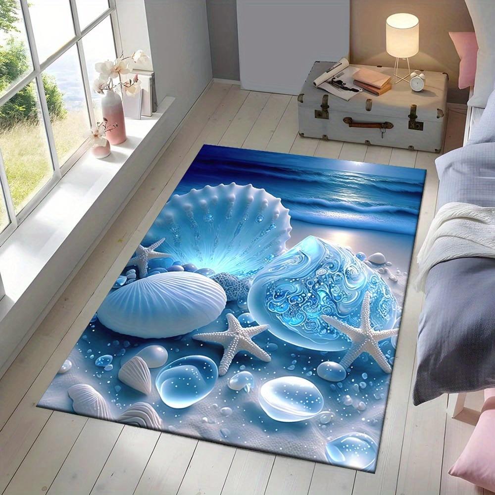 2D Broken Ground Cracked Hole Rug Non Slip Mat for Living Room Bedroom Modern Home Decor Realistic Earthquake Crevasse Design