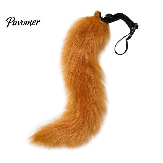 Soft Plush Fox Mask Cosplay Mask, Fluffy Tail, Costumes Props, Fuzzy Two Dimensional Photography Gear for Costume Party Anime Convention And Role Play