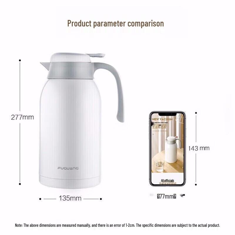Fuguang Lingjia 2.2L Stainless Steel Press-Type Thermos