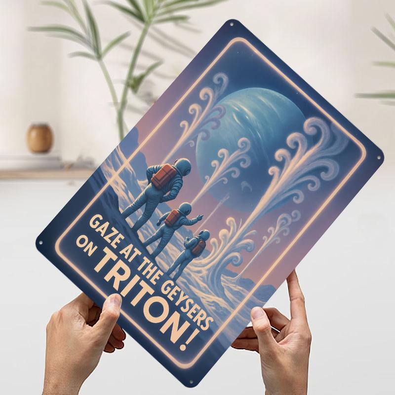 

Triton Geysers Metal Poster Customized Wall Art Retro Vintage Tinplate Signs for Interior Decoration Living Room Decor Men Home 7.9x11.8In(20x30cm)