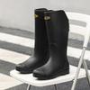 Unisex High-Top Waterproof Rain Boots - Lightweight, Non-Slip, Long Rubber Overshoes for Outdoors