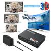 1x4 HDMI Splitter 1 Input to 4 Output HDMI Video Monitor Splitter Support 3D and Full HD 1080P Resolution