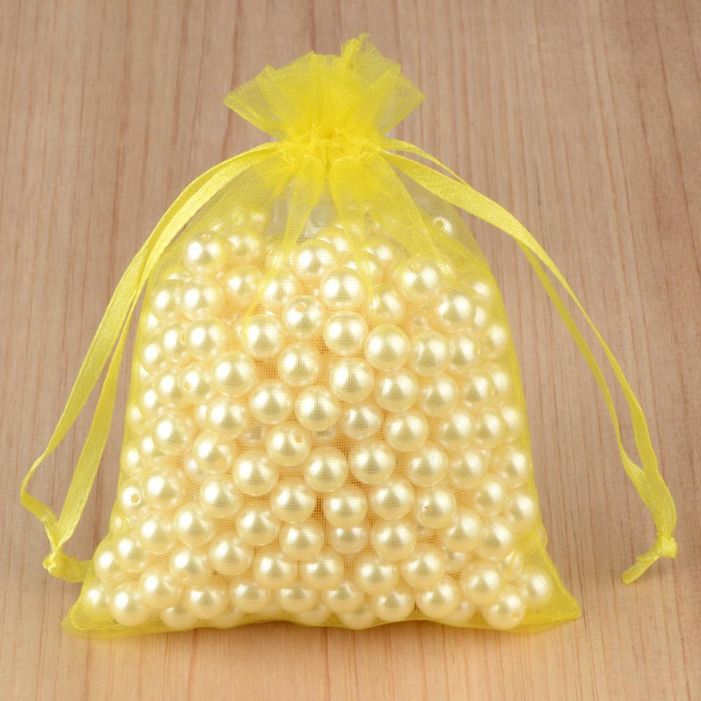50pcs/lot 7x9cm Drawstring Organza Bags, Good Quality For Candy And Jewelry Packaging