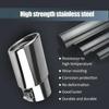 1PCS Universal Car Auto Exhaust Muffler Tip Stainless Steel Pipe Chrome Trim Modified Car Rear Tail Throat Liner Accessories