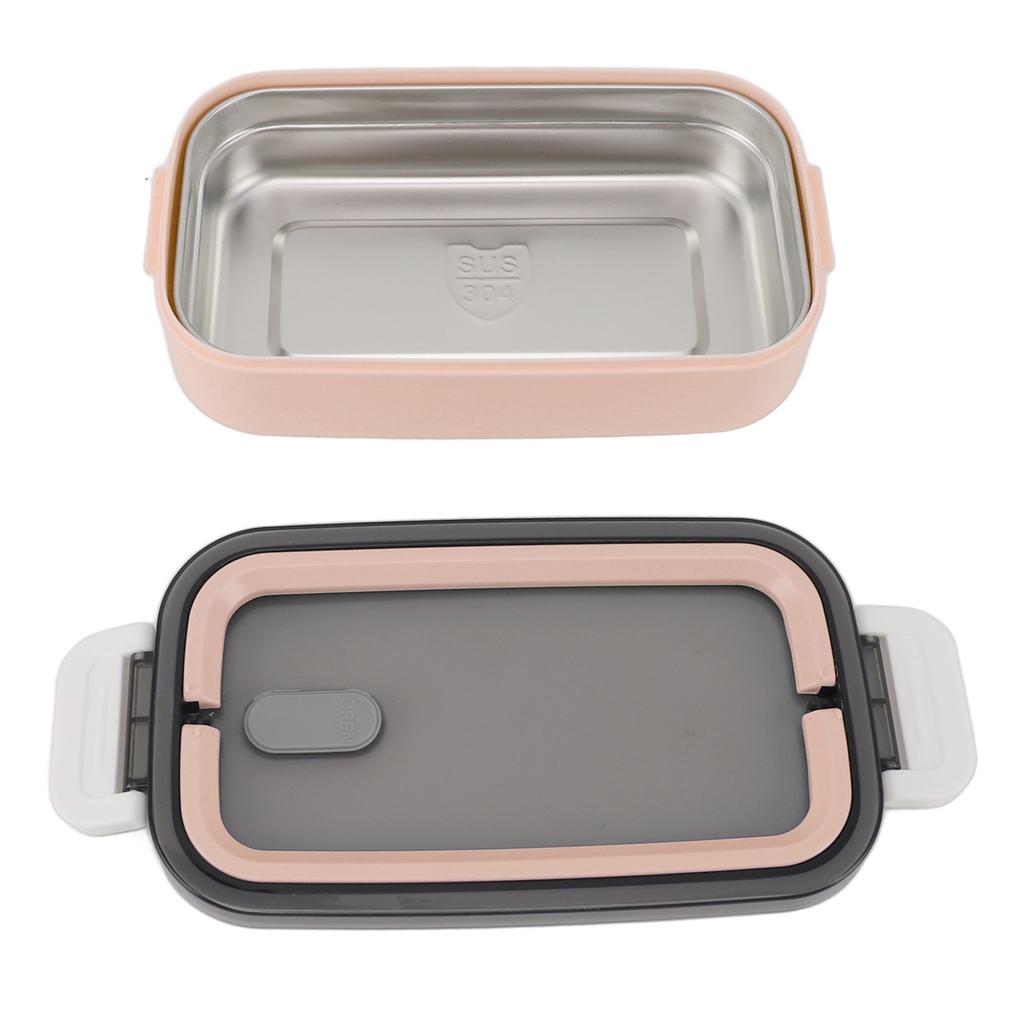 Lunch Food Container 304 Stainless Steel Insulated Leakproof Bento Box for Students School Office