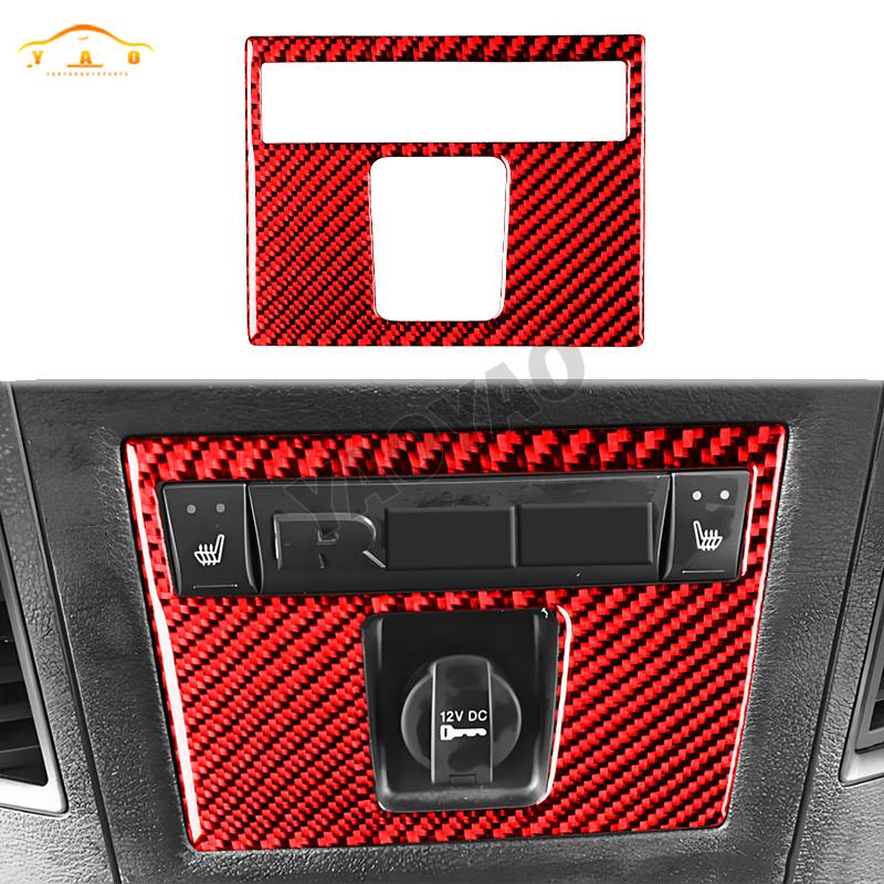 

Cover Trim Sticker Modification LHD Carbon Fiber Pattern Rear Control Panel Sticker For Dodge Ram 1500 2500 3500