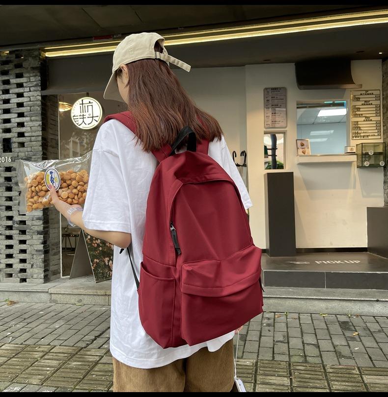 Studenten Campus Mode Rucksack - Große Kapazität, Einfarbig, Vielseitige Reise- & Umhängetasche