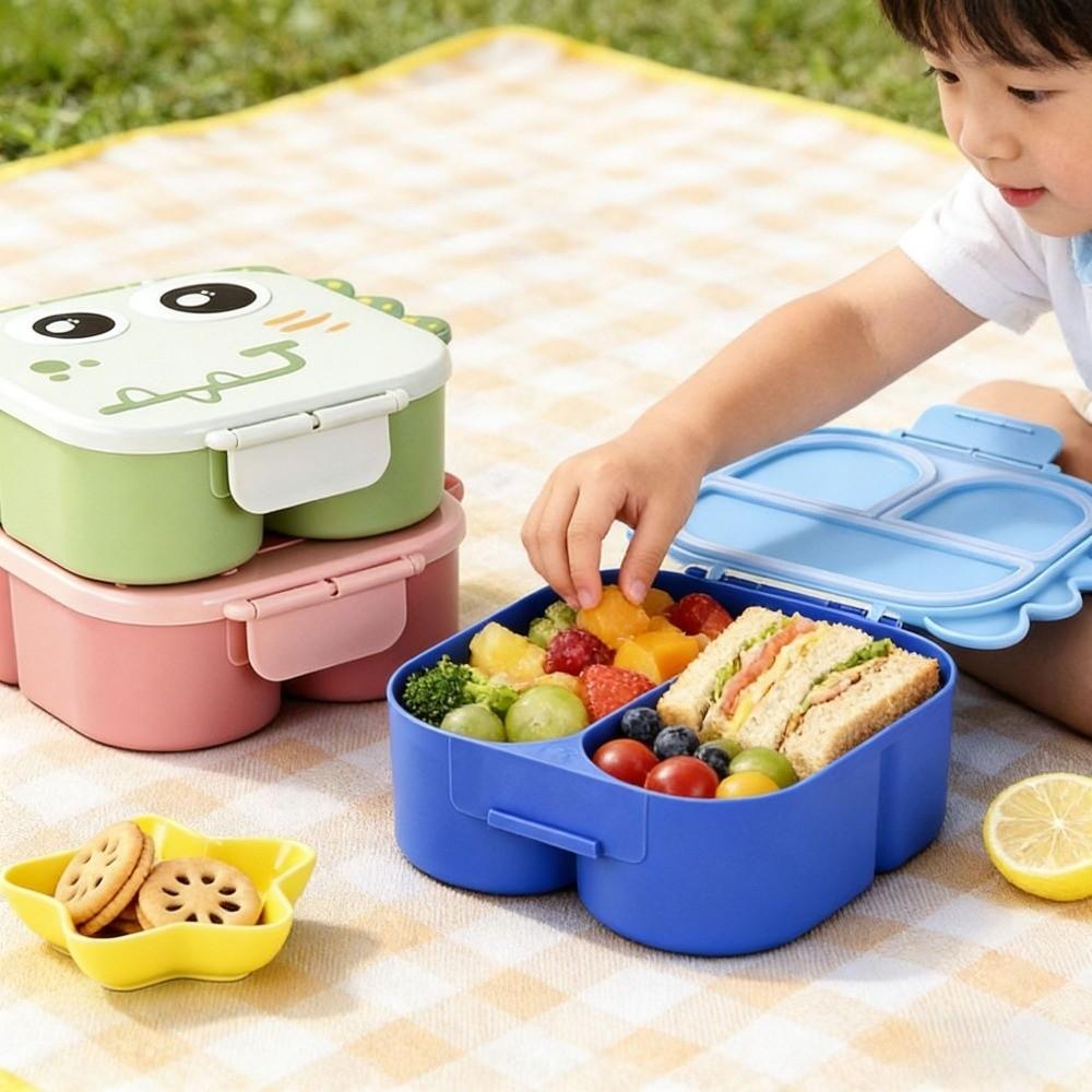 Portable Food Picnic Box Microwave Safe Lunch Container for Children Kids School Office