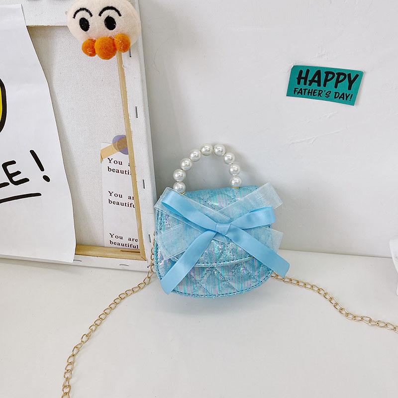 Adorable Mini Princess Handbag For Kids With Cute Cartoon Design And Pearl Details
