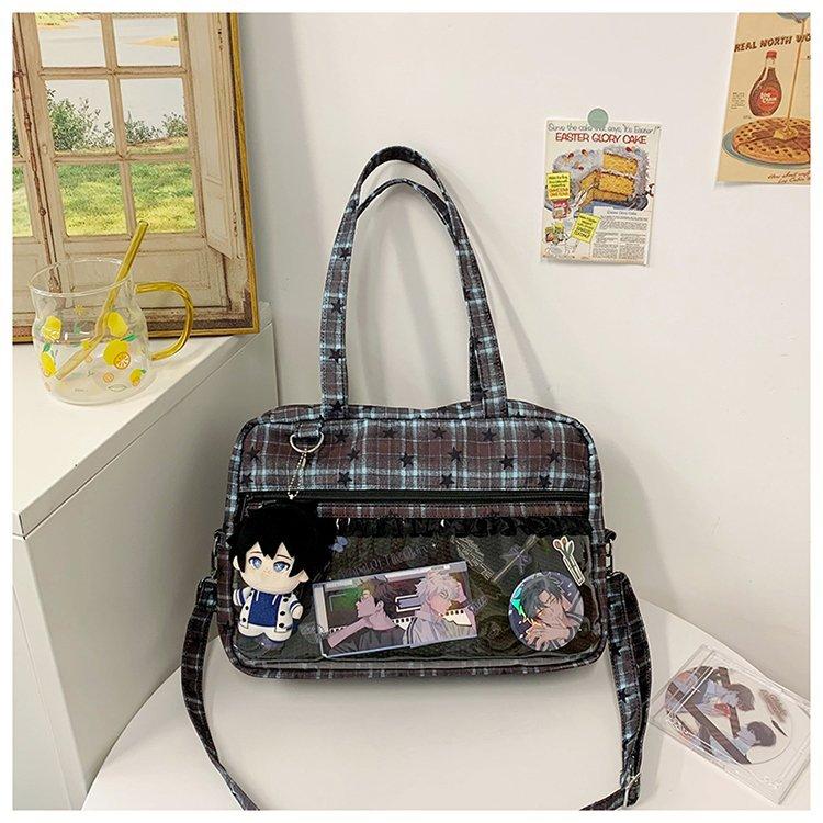 New Japanese Girl Cute Sweet Kawaii Ita Bag Daily Commuting Casual One-shoulder Crossbody Bag Comic Exhibition Hand Tote Bag
