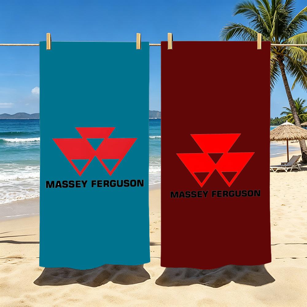 M-Massey Ferguson Towel Polyester Beach Towel Quick Dry Sand Free Bath Towel For Summer Pool Travel Vacation
