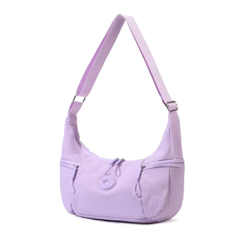 

Casual Style Nylon Women S Shoulder Bag Lightweight Soft Single Shoulder Backpack Large Capacity Tote Bag Casual Outing Shopping one size фиолетовый
