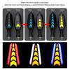 2PCS Motorcycle Flowing Turn Signal Lights Super Bright Double-Sided LED Turn Signal Lamp & Daytime Running Lights 12V for Moto