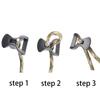 10Pcs Camping Awning Tent Guyline Runner Guy Lines Stopper Cord Rope Tightener