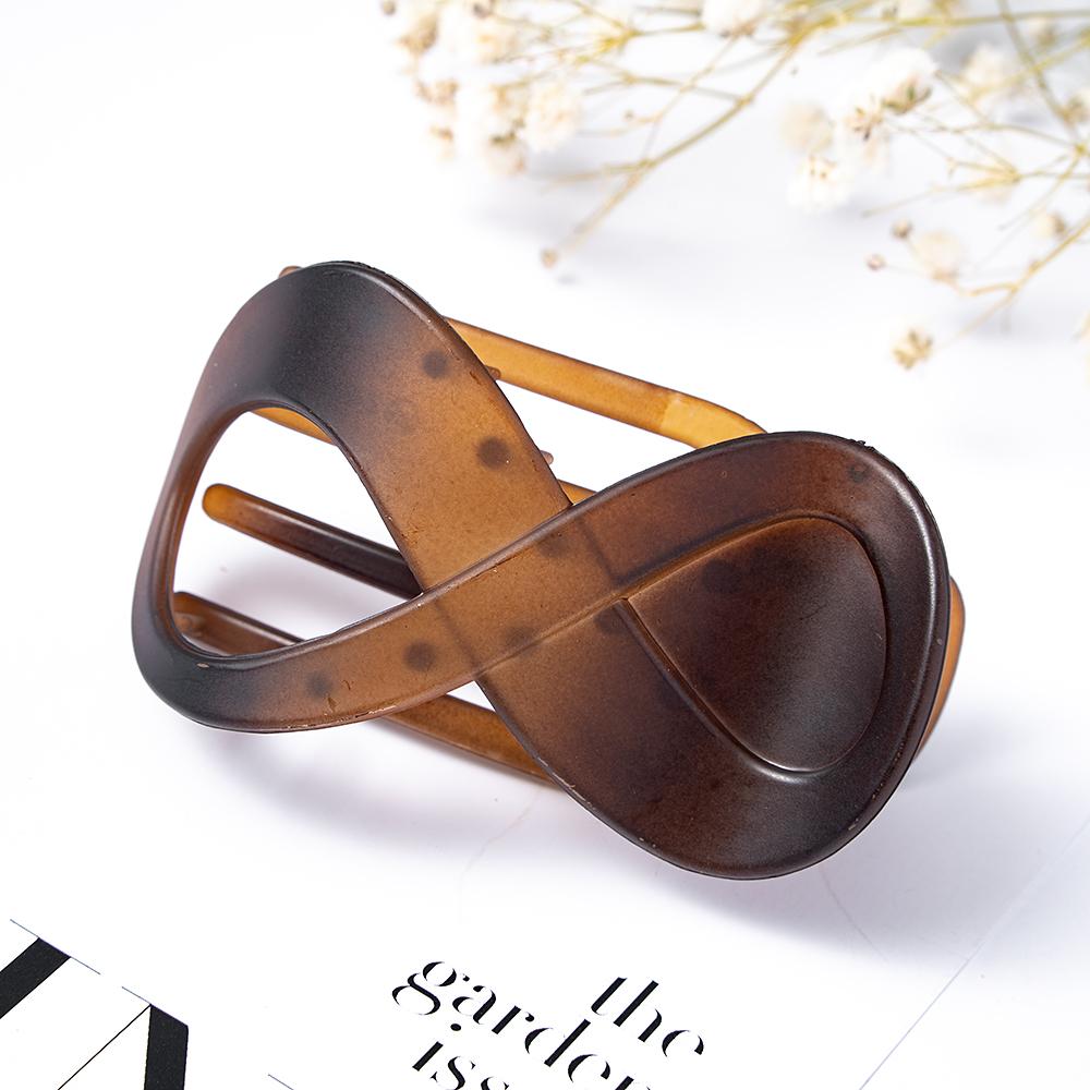 Fermaglio per capelli grande da donna, senza cuciture, in plastica, con artiglio a becco d'anatra, per donne e ragazze, semplici forcine per capelli, strumenti per lo styling, accessori per capelli