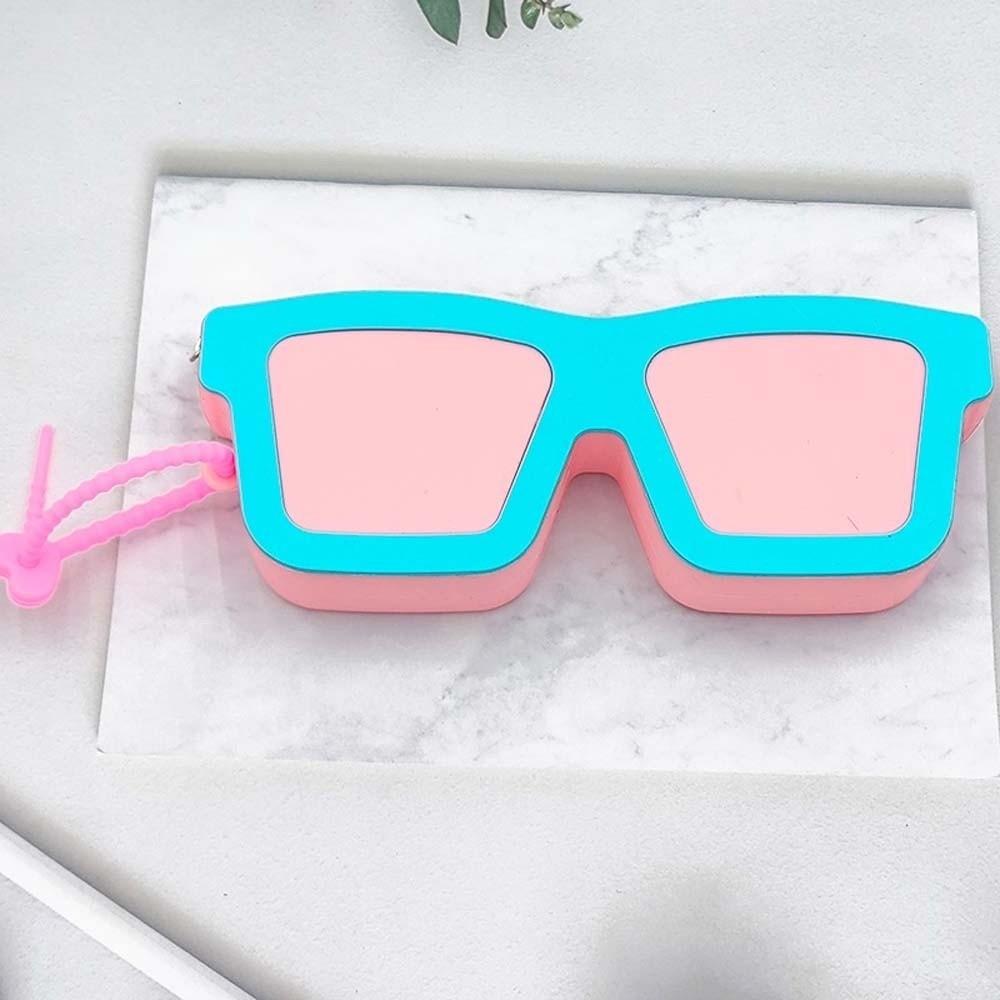 Food Grade Silicone Glasses Bag Vibrant Color Novelty Eyewear Organizer Summer Camp