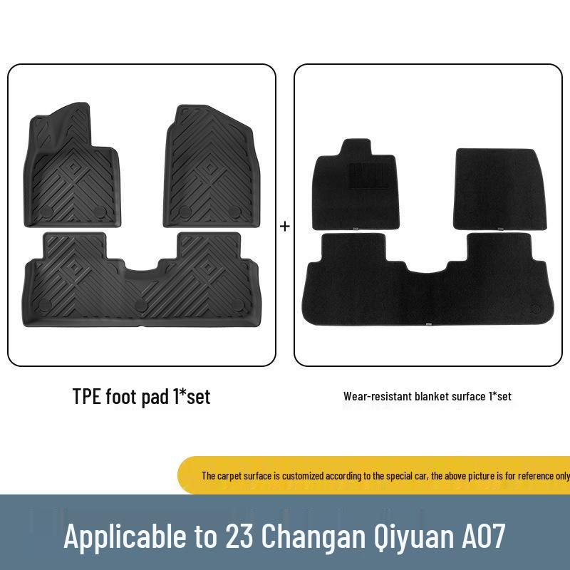 Custom TPE Floor, Trunk, and Seat Back Mats for 2023 Changan Qiyuan A07