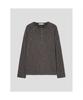 8seconds Waffle Button Henley Neck T-Shirt Brown