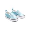 Vans Slip Resistant Durable Breathable Low Top Skate Shoes White Blue Check Baby Sneaker VN0A348830Y