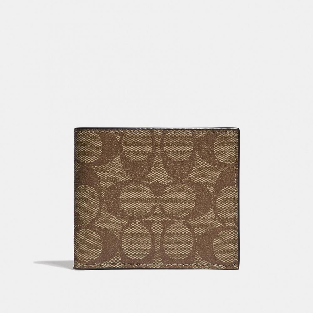 

Кошелек Coach Id из канвы Signature