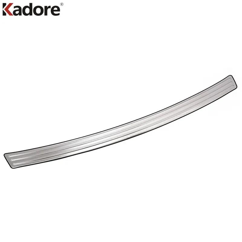For Hyundai Santa Fe 2010 2011 2012 Stainless Steel Rear Trunk Bumper Cover Trim Car Tailgate Door Sill Plate Guard Accessories