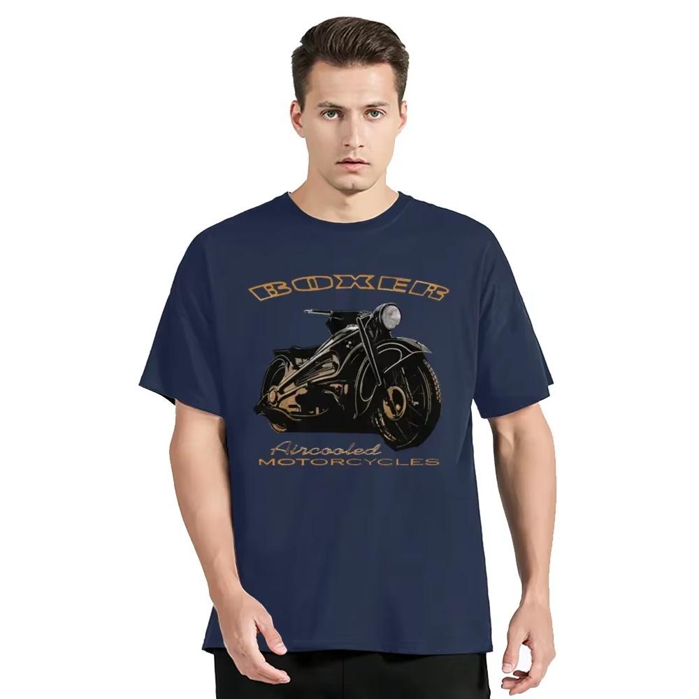 Boxer Classic Motorcycle Motorcycle Airhead Graphic Fitness T-shirt Cotton Tops Tees Men's Clothing Oversized Unisex Tshirt