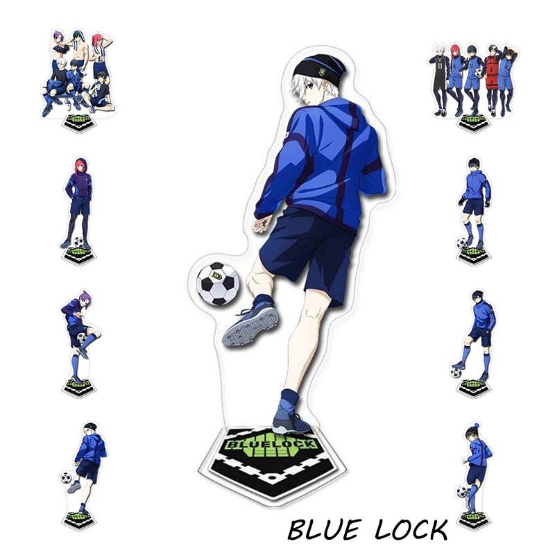 Blue Prison-themed Acrylic Double-layered Standee Anime Display Collectible