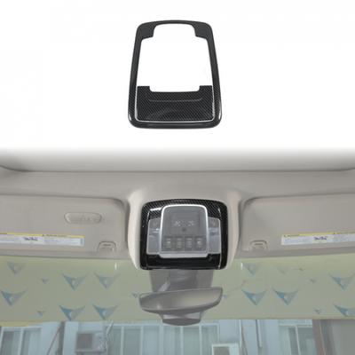 Cache-cadre de garniture de lampe de lecture de toit de voiture en fibre de carbone pour Dodge Ram 1500 18+