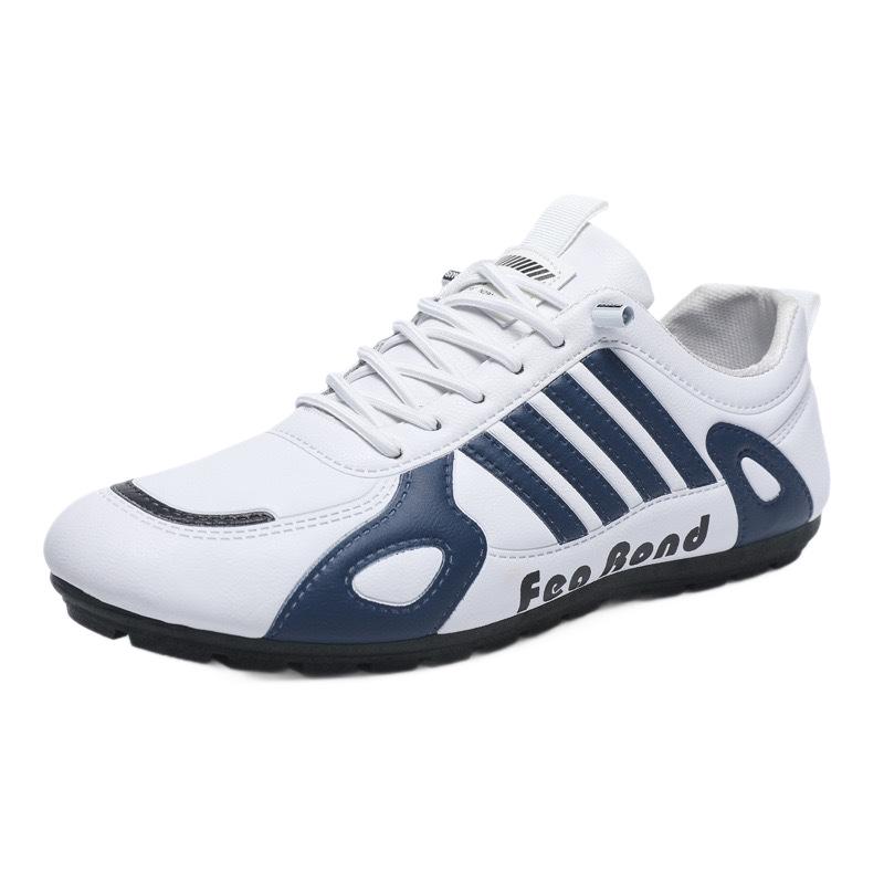 Plus Size Men's Casual Lace-up Shoes - Breathable, Soft Sole, Fashion Color-Block Sports Sneakers.