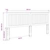 Headboard In Artisan Oak Finish 200 Cm Particleboard