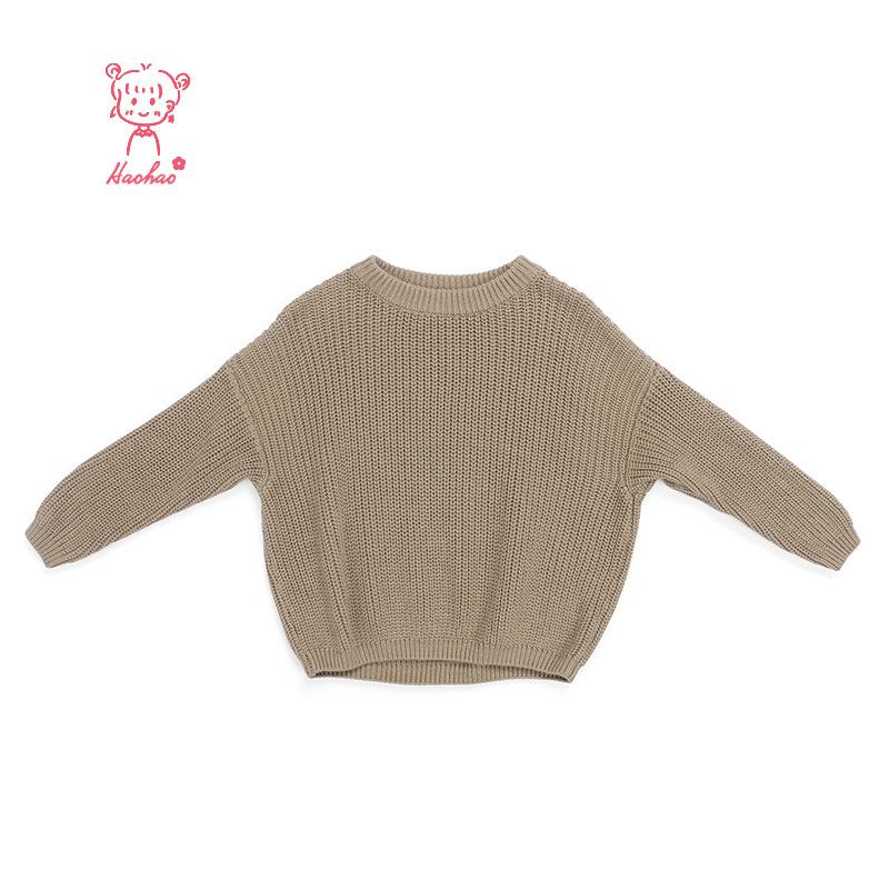 0-9M Autumn New Baby Boys Girls Clothes Baby Sweater Toddler Knit Sweater Newborn Knitwear Long Sleeve Cotton Baby Pullover Tops