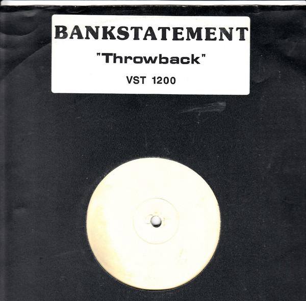 

12inch Record BANKSTATEMENT Throwback VST1200PROMO Virgin 1989 Non Japan Dance Electronica Used