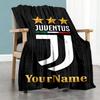 Juventus Personalized Name Blanket Throw Personalized Blanket Ultra-Soft Great for Livingroom Living Room Seaside Bedding Ideal for All Seasons